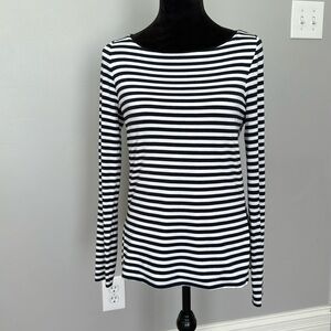 Long sleeve cotton knit top